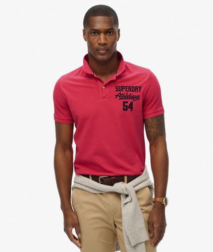 Herren Klassisches Poloshirt mit Applikation - Größe: M - Superdry - Modalova