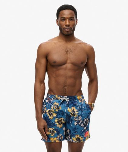 Men's 43cm Lange Badeshorts mit Hawaii-print - Größe: M - Superdry - Modalova