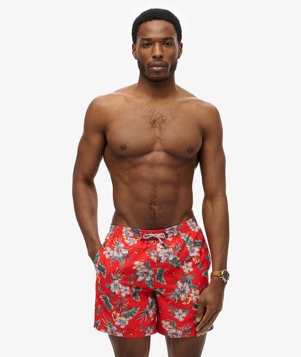 Short de Bain à Imprimé Hawaïen Longueur 43 cm Taille: L - Superdry - Modalova