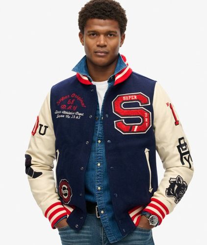 Bomber College Varsity à écussons Taille: M - Superdry - Modalova