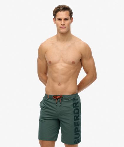 Herren Klassische 48-cm-Boardshorts mit Logo - Größe: L - Superdry - Modalova