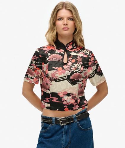 Haut en Jacquard à col Mao Taille: 36 - Superdry - Modalova