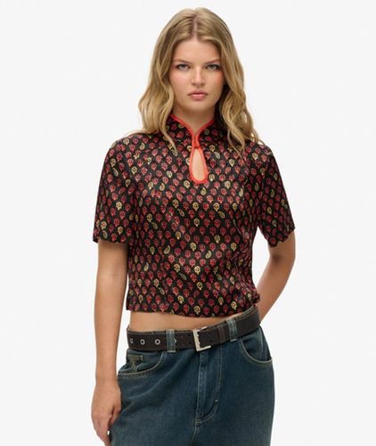 Haut en Jacquard à col Mao Taille: 40 - Superdry - Modalova