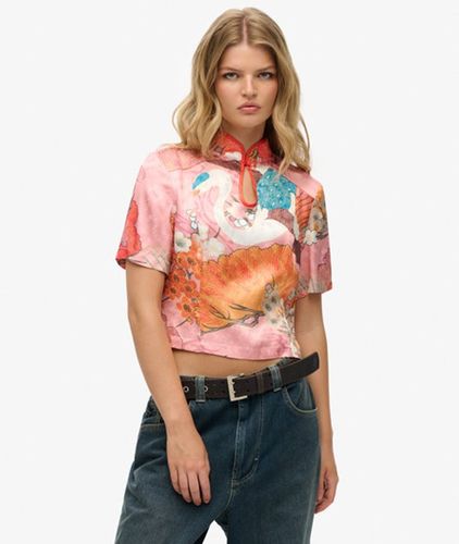 Haut en Jacquard à col Mao Taille: 38 - Superdry - Modalova