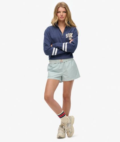 Short Rayé en Coton Bio Coupe Classique Taille: 38 - Superdry - Modalova