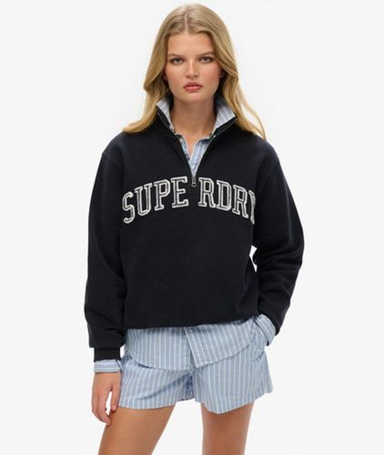 Sweatshirt Demi-zip Athletic Essentials Appliqué Taille: 44 - Superdry - Modalova
