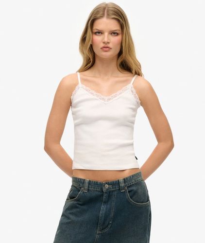 Damen Essential Spitzenverziertes Cami Top - Größe: 44 - Superdry - Modalova