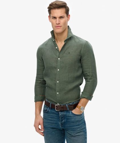Chemise Vacation en Lin Brodé Coupe Décontractée Taille: M - Superdry - Modalova