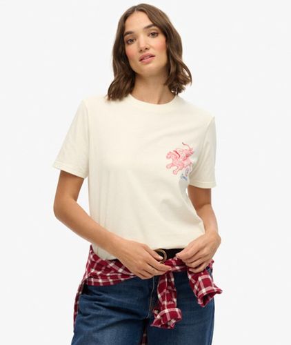 Coton Imprimé Tokyo Narrative T-Shirt Décontracté, , Taille: 38 - Superdry - Modalova