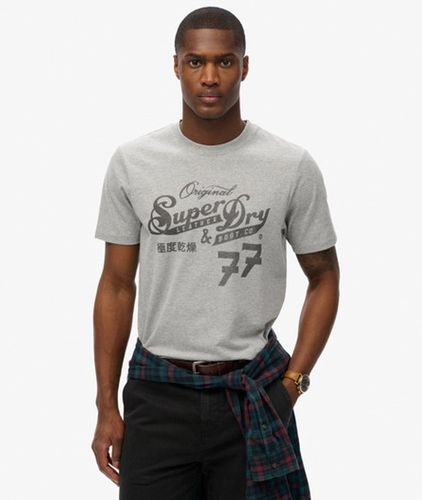Herren Leather & Boot Co Script T-shirt - Größe: M - Superdry - Modalova