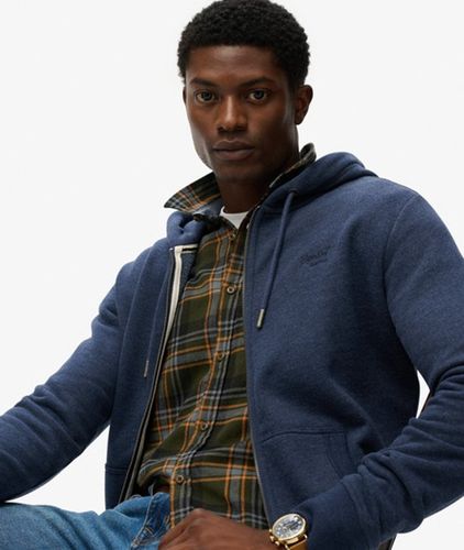 Sweat à Capuche Zippé Logo Essential Mi-brossé Taille: L - Superdry - Modalova