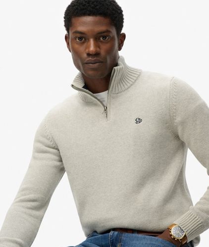 Herren Baumwoll-strickpullover mit Reißverschluss - Größe: S - Superdry - Modalova