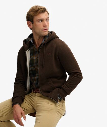 Herren Essential Logo Zip-hoodie mit Angerauter Innenseite - Größe: XL - Superdry - Modalova