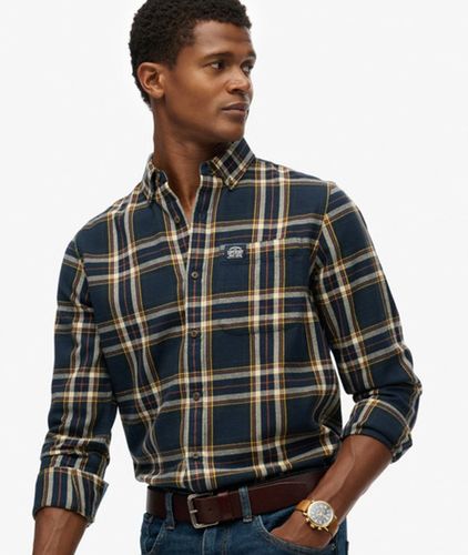 Herren Langärmliges Baumwoll-holzfällerhemd - Größe: Xxl - Superdry - Modalova