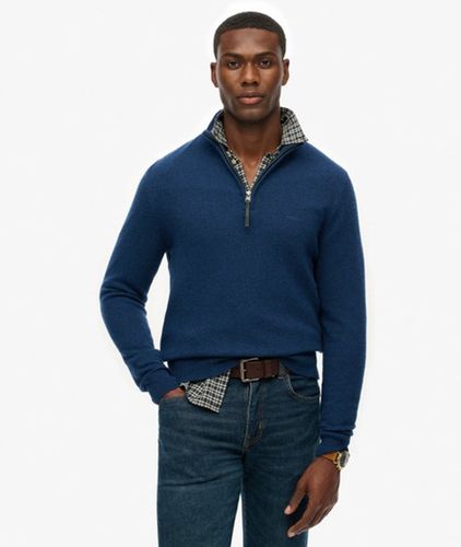 Herren Wollmischung-pullover mit Reißverschluss - Größe: Xxl - Superdry - Modalova