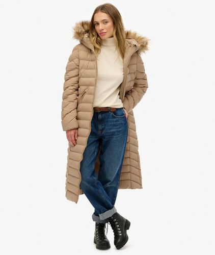 Fuji Doudoune Longue Capuche Fourrure Taille: 42 - Superdry - Modalova