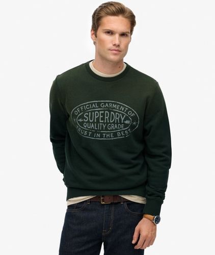 Herren Baumwolle Gedrucktes Logo Lässiges Lo-Fi Outdoor Sweatshirt, - Größe: XXL - Superdry - Modalova