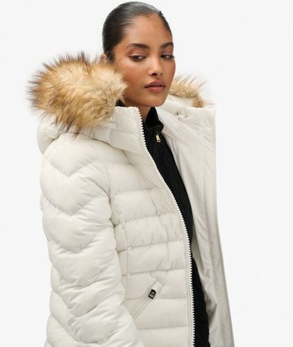 Doudoune Fuji à Capuche Fourrure Synthétique Taille: 38 - Superdry - Modalova