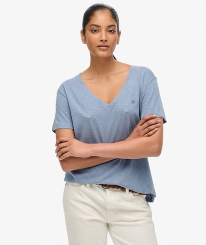 Damen Studios Slub T-shirt mit Stickerei - Größe: 40 - Superdry - Modalova
