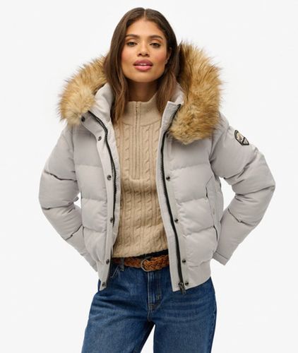 Damen Everest Kapuzenjacke mit Schmaler Passform - Größe: 44 - Superdry - Modalova