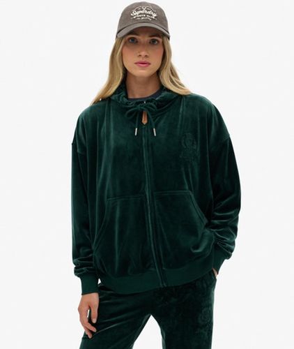 Sweat à Capuche Country Club en Velours Taille: 38 - Superdry - Modalova
