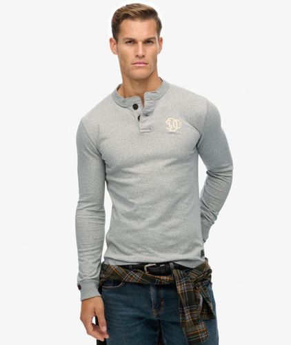 Herren Vintage Athletic Henley-shirt - Größe: XL - Superdry - Modalova