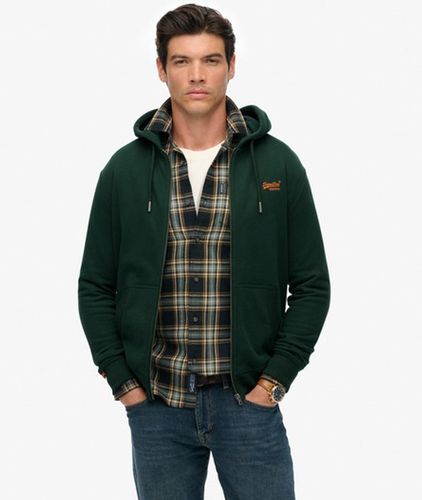 Sweat à Capuche Zippé Logo Essential Mi-brossé Taille: L - Superdry - Modalova