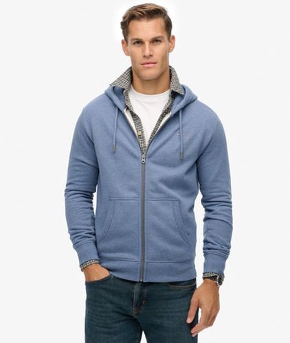 Herren Essential Logo Zip-hoodie mit Angerauter Innenseite - Größe: M - Superdry - Modalova