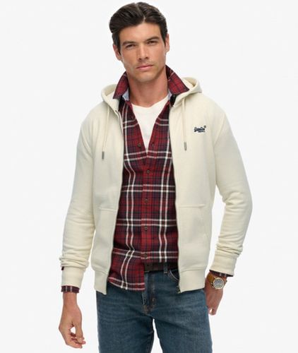 Herren Essential Logo Zip-hoodie mit Angerauter Innenseite - Größe: Xxl - Superdry - Modalova