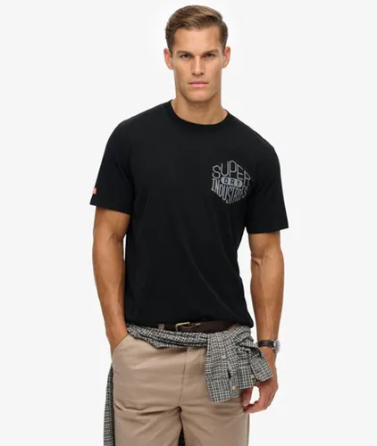 Herren Work Logo T-shirt in Lockerer Passform - Größe: M - Superdry - Modalova