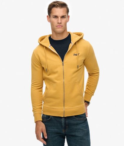 Herren Essential Logo Zip-hoodie mit Angerauter Innenseite - Größe: L - Superdry - Modalova