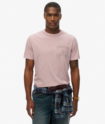 Herren Lässiges Athletic T-shirt mit Prägung - Größe: M - Superdry - Modalova