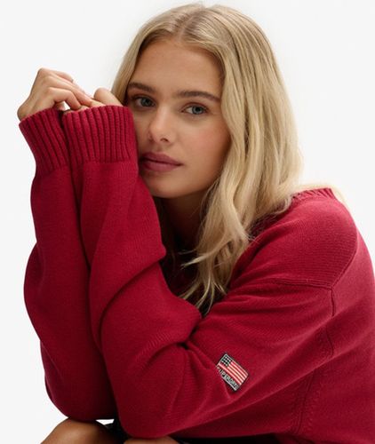 Pull Col V OverTaille Taille: 44 - Superdry - Modalova