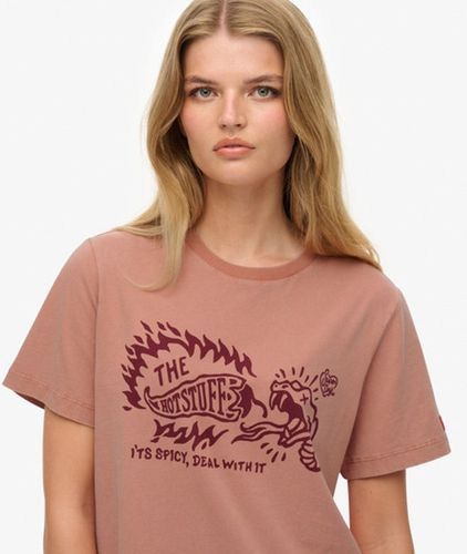 T-shirt Roadside Trade Coupe Décontractée Taille: 38 - Superdry - Modalova