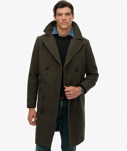 Manteau Long en Laine Mélangée - The Merchant Store Taille: M - Superdry - Modalova