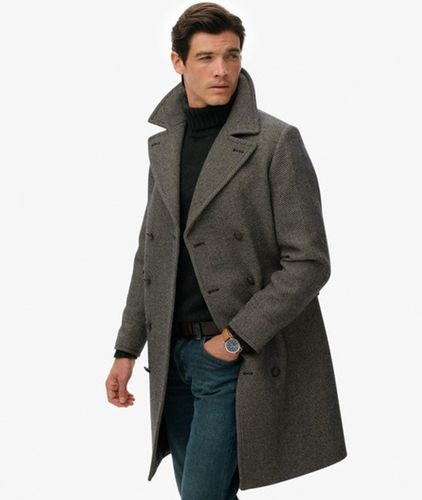 Manteau Long en Laine Mélangée - The Merchant Store Taille: L - Superdry - Modalova