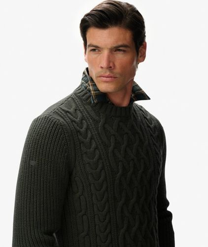 Herren Jacob Zopfstrick-pullover - Größe: M - Superdry - Modalova