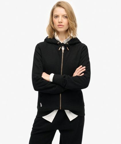 Coton Logo Essential Sweat À Capuche Zippé, , Taille: 38 - Superdry - Modalova