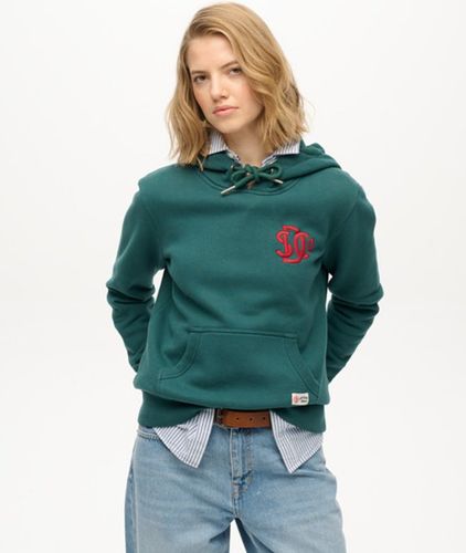 Damen Baumwolle Gesticktes Logo SD & CO Neon Kapuzenpullover, , Größe: 42 - Superdry - Modalova