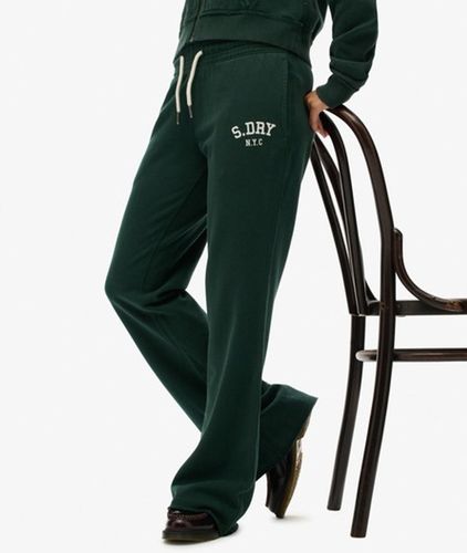 Damen Athletic Jogginghose mit Schlag und Stickerei - Größe: 34 - Superdry - Modalova