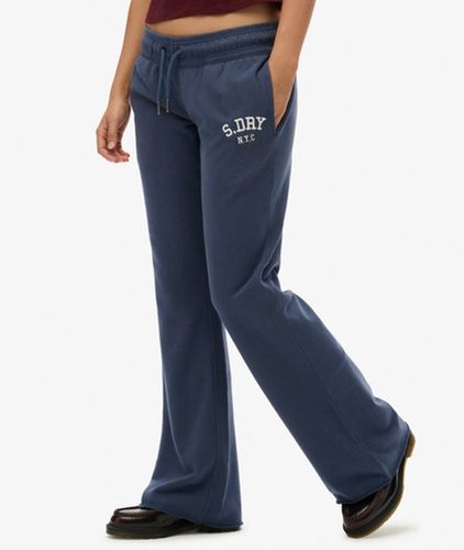 Damen Athletic Jogginghose mit Schlag und Stickerei - Größe: 36 - Superdry - Modalova