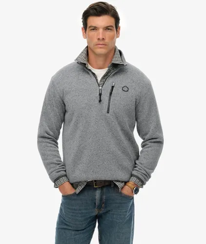 Herren Storm Fleecepullover mit Halblangem Reißverschluss - Größe: XL - Superdry - Modalova