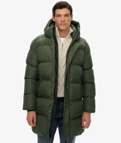 Herren Gesticktes Logo Sportliche Kapuzen-Steppjacke, , Größe: L - Superdry - Modalova
