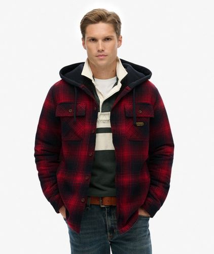 Herren Surplus Karohemd mit Kapuze - Größe: M - Superdry - Modalova