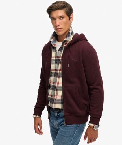 Sweat à Capuche Zippé Logo Essential Mi-brossé Taille: XL - Superdry - Modalova