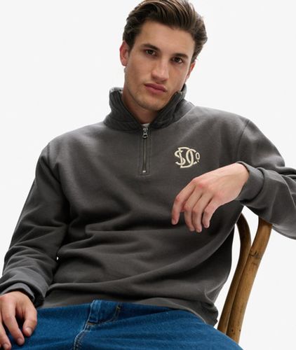 Sweat à col Zippé Athletic SD Co Taille: M - Superdry - Modalova