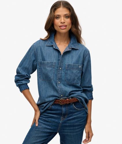Chemise en Denim OverTaille Taille: 34 - Superdry - Modalova