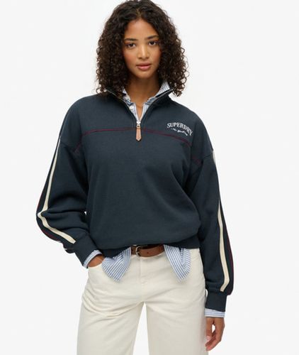 Pull à col Tunisien Country Club Tape Taille: 38 - Superdry - Modalova