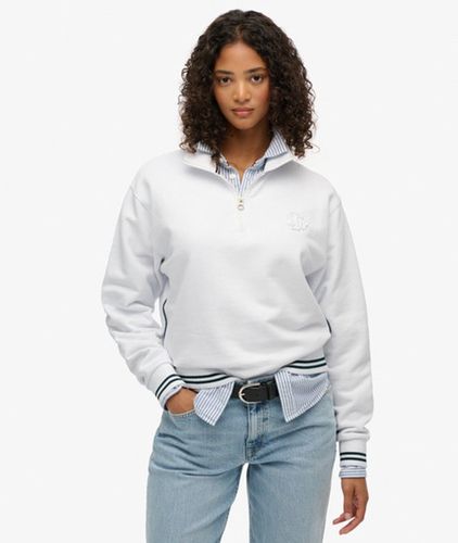 Pull Country Club à Demi-zip Embossé Taille: 36 - Superdry - Modalova
