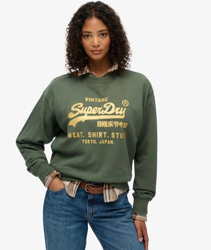 Sweatshirt Ample Logo Vintage Orné Taille: 36 - Superdry - Modalova